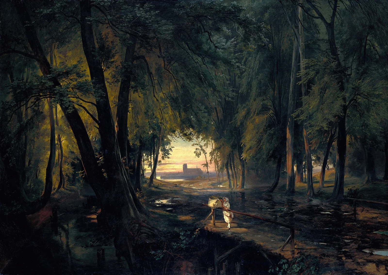 Forest path near Spandau av Carl Blechen