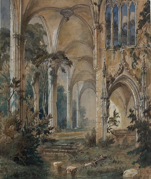 Gothic Church Ruin av Carl Blechen