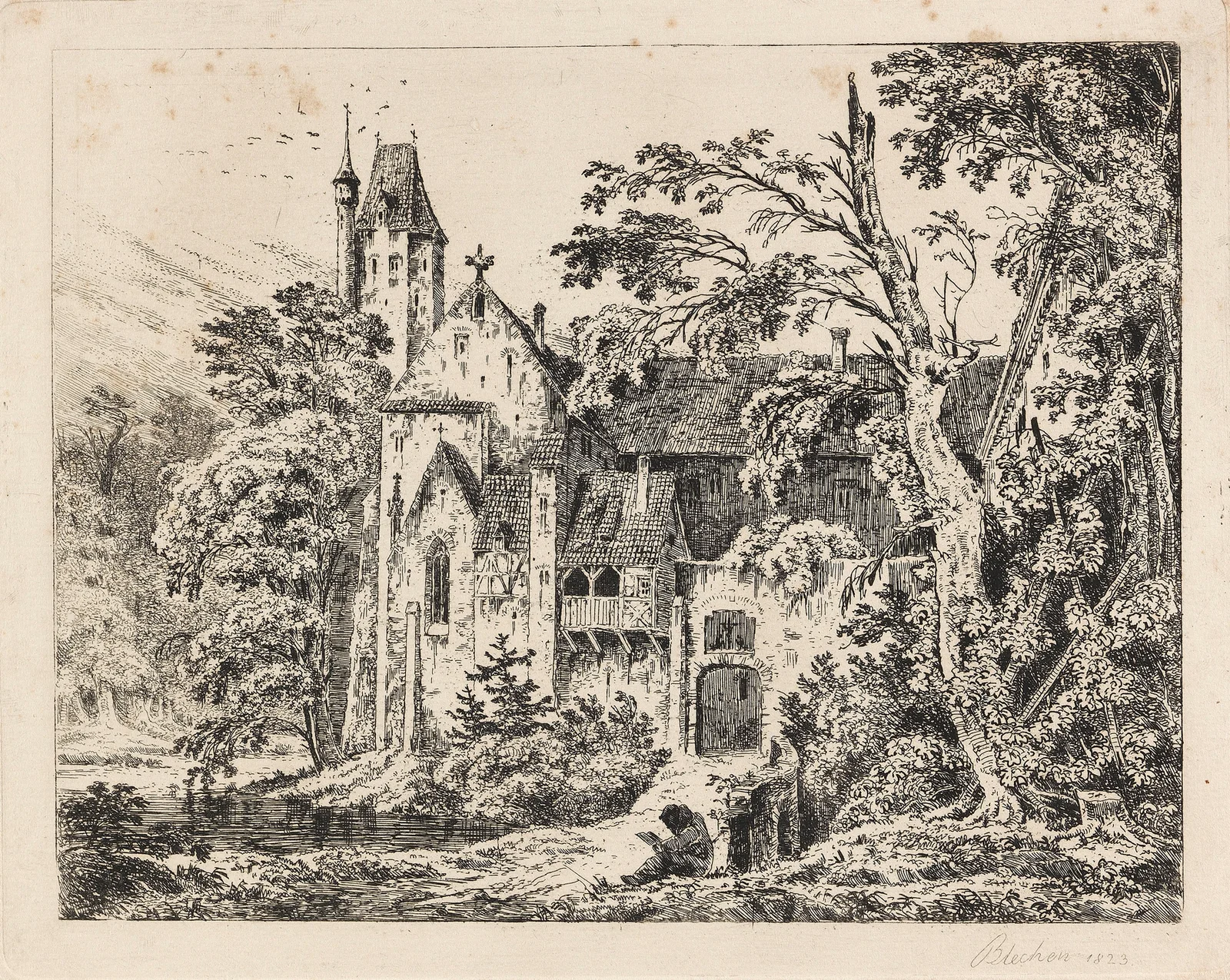 Kloster im Walde av Carl Blechen