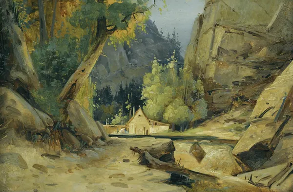 Mill In A Valley av Carl Blechen