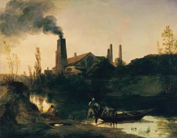 The Neustadt-Eberswalde Rolling Mill av Carl Blechen