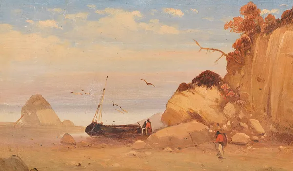 Zugeschrieben – Fischer am Ostseestrand av Carl Blechen