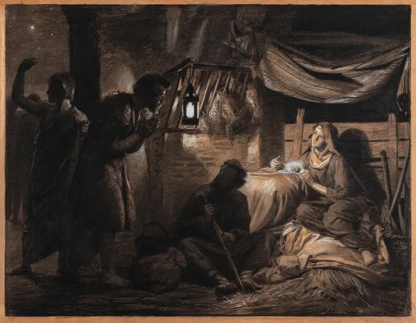 Adoration of the Shepherds av Carl Bloch