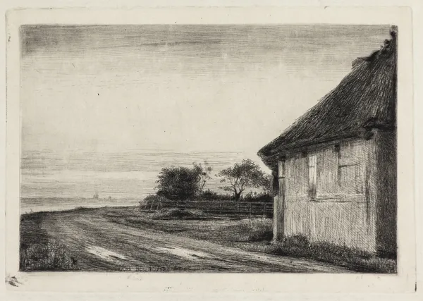 House and garden by the sea av Carl Bloch