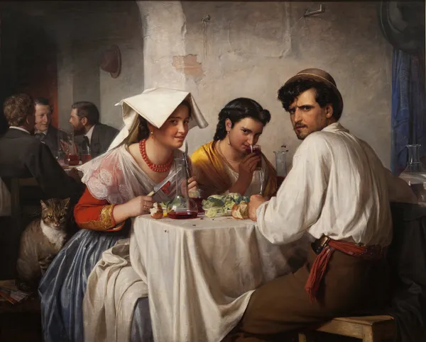 In a Roman Osteria av Carl Bloch