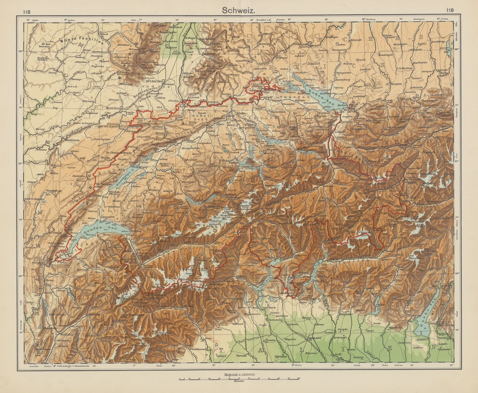 Schweiz av Carl Diercke