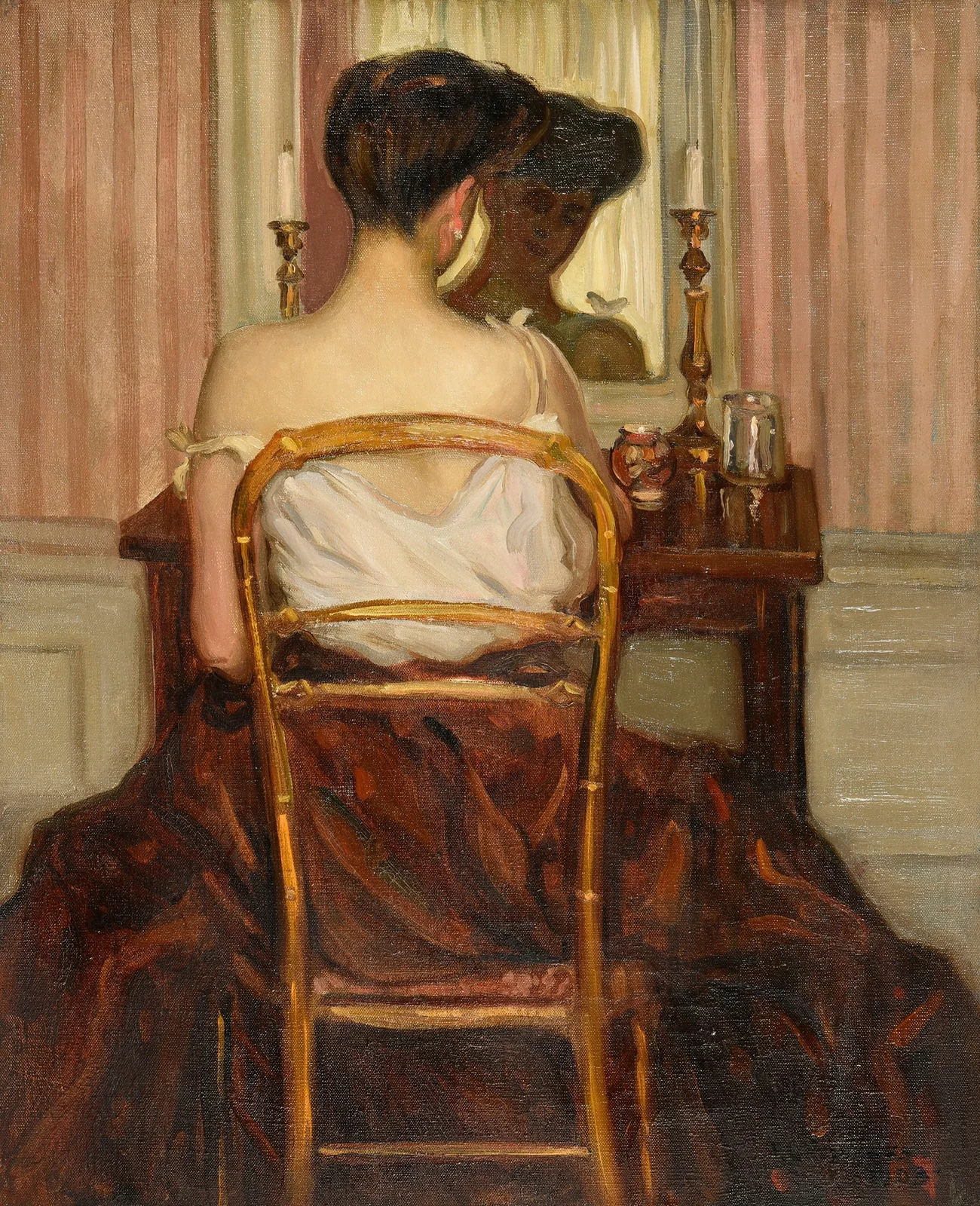 Devant la glace av Frederick Carl Frieseke