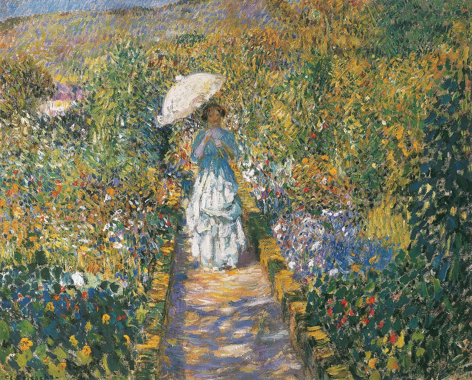 The Garden path av Frederick Carl Frieseke