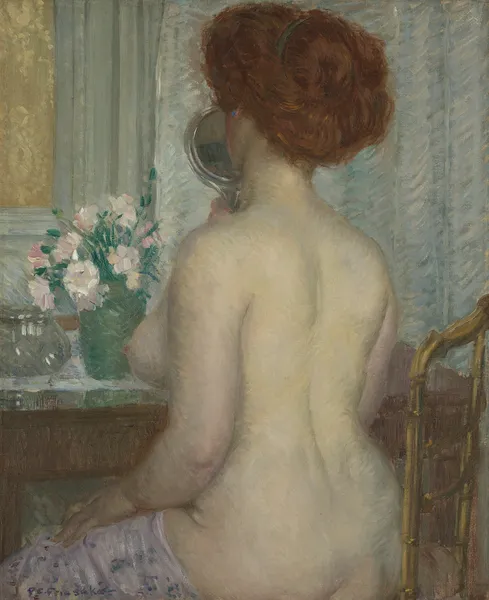 Woman at a Dressing Table av Frederick Carl Frieseke