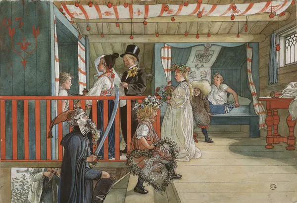 A Day of Celebration av Carl Larsson