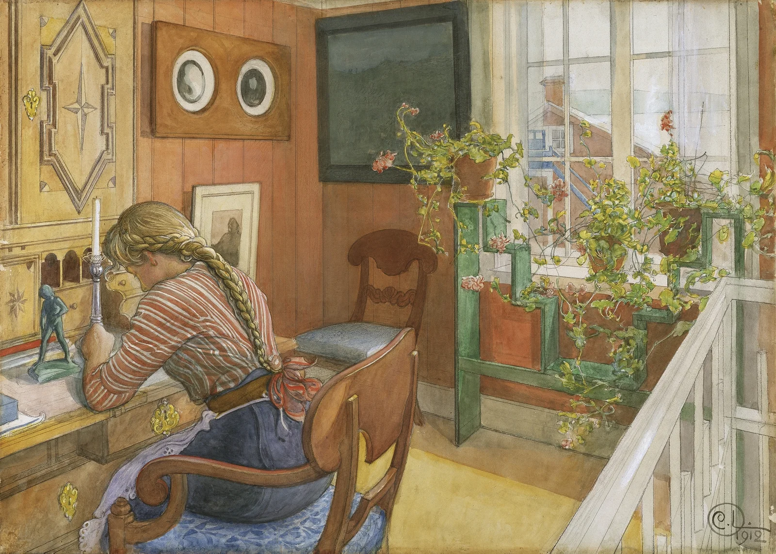 Letter-Writing av Carl Larsson