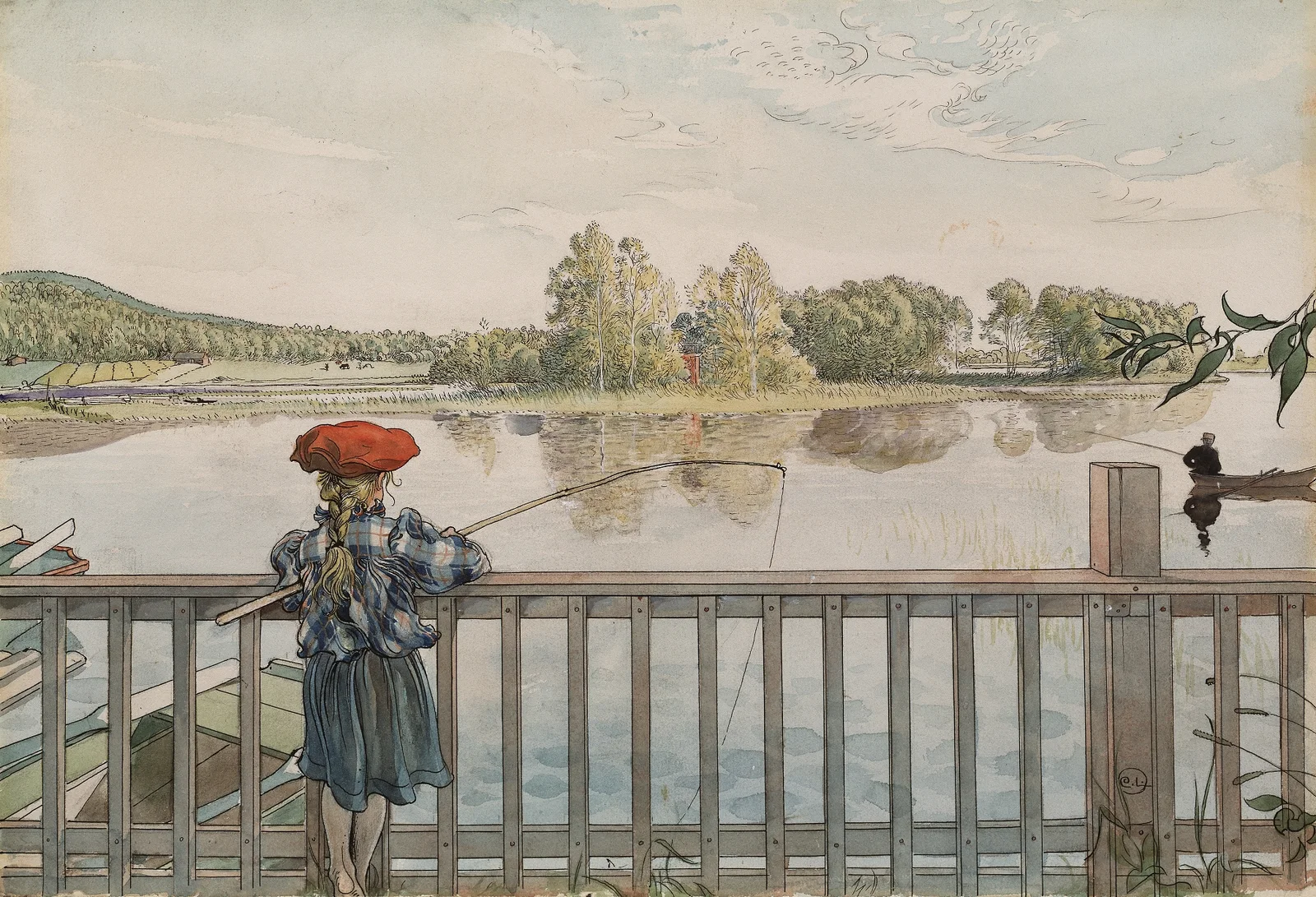 Lisbeth Angling av Carl Larsson