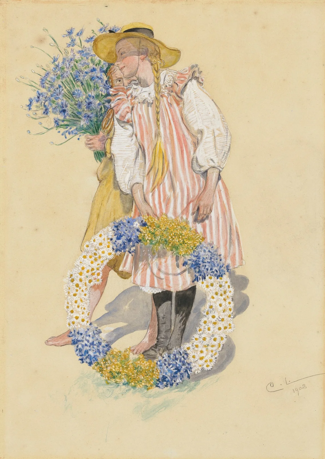 Lisbeth och Brita av Carl Larsson