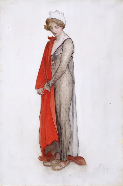 Rött och svart av Carl Larsson