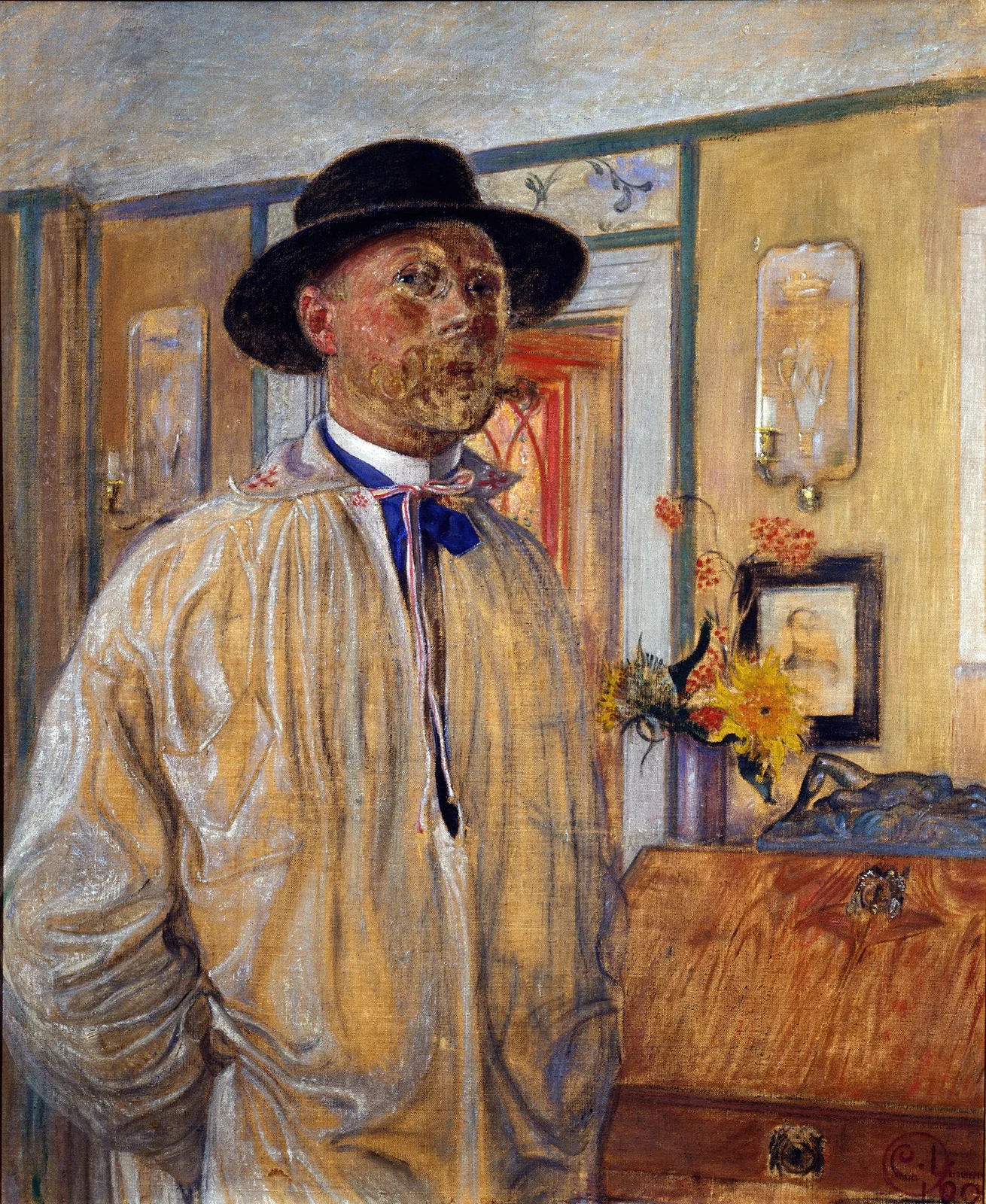 Self-Portrait av Carl Larsson