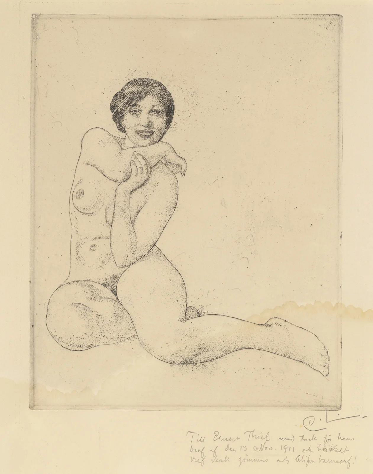 Sitting Model av Carl Larsson