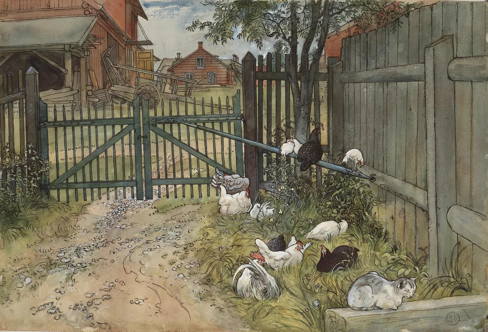 The Gate av Carl Larsson