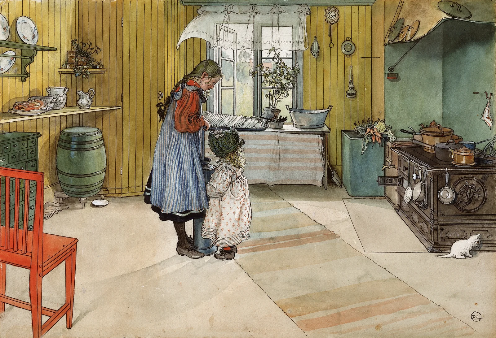 The Kitchen av Carl Larsson