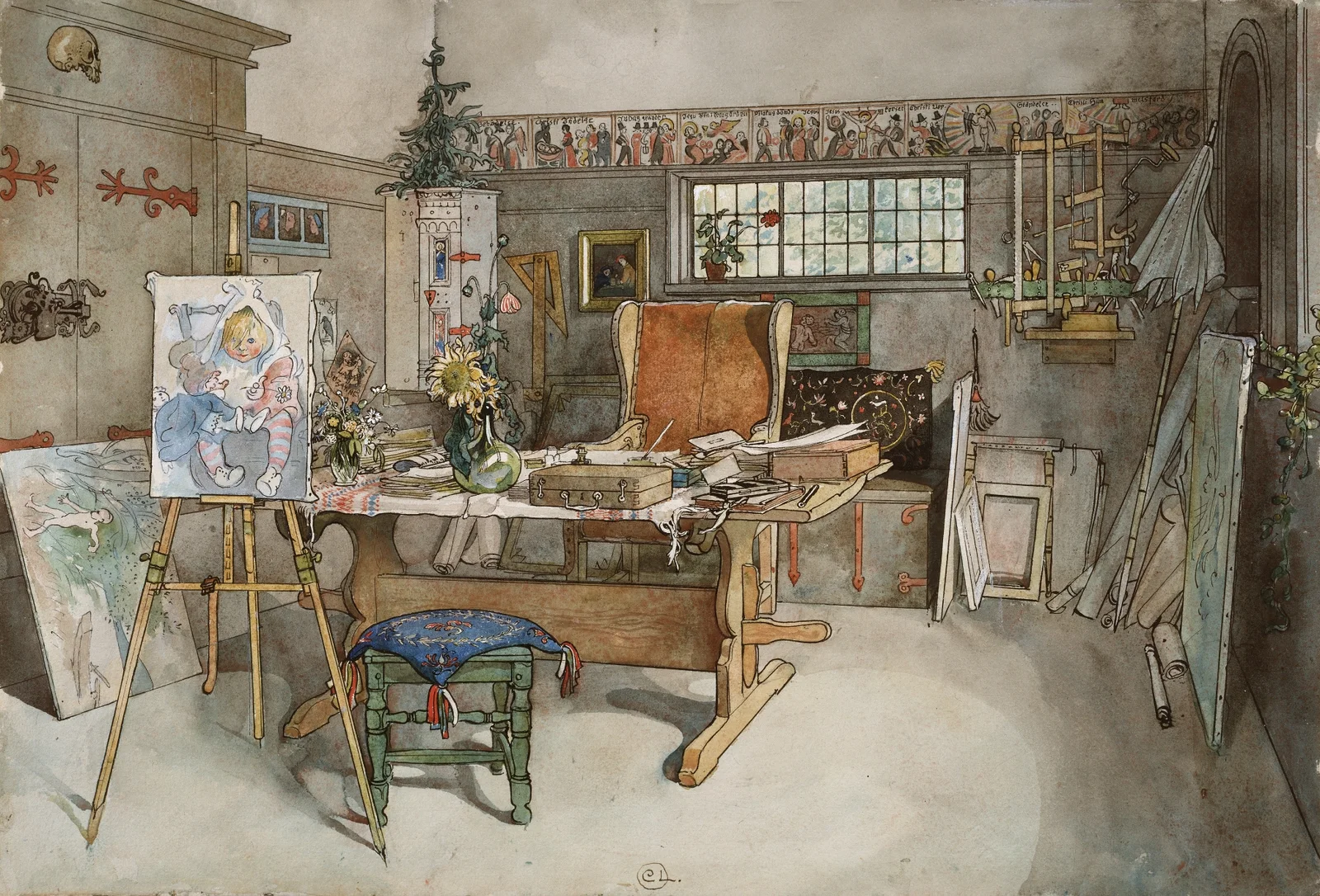 The Studio av Carl Larsson