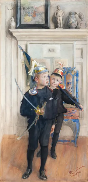 Ulf and Pontus av Carl Larsson