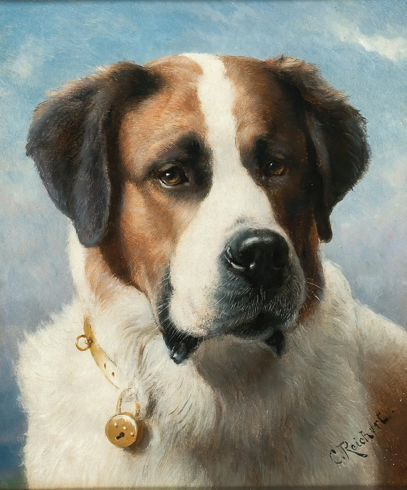 St Bernard av Carl Reichert