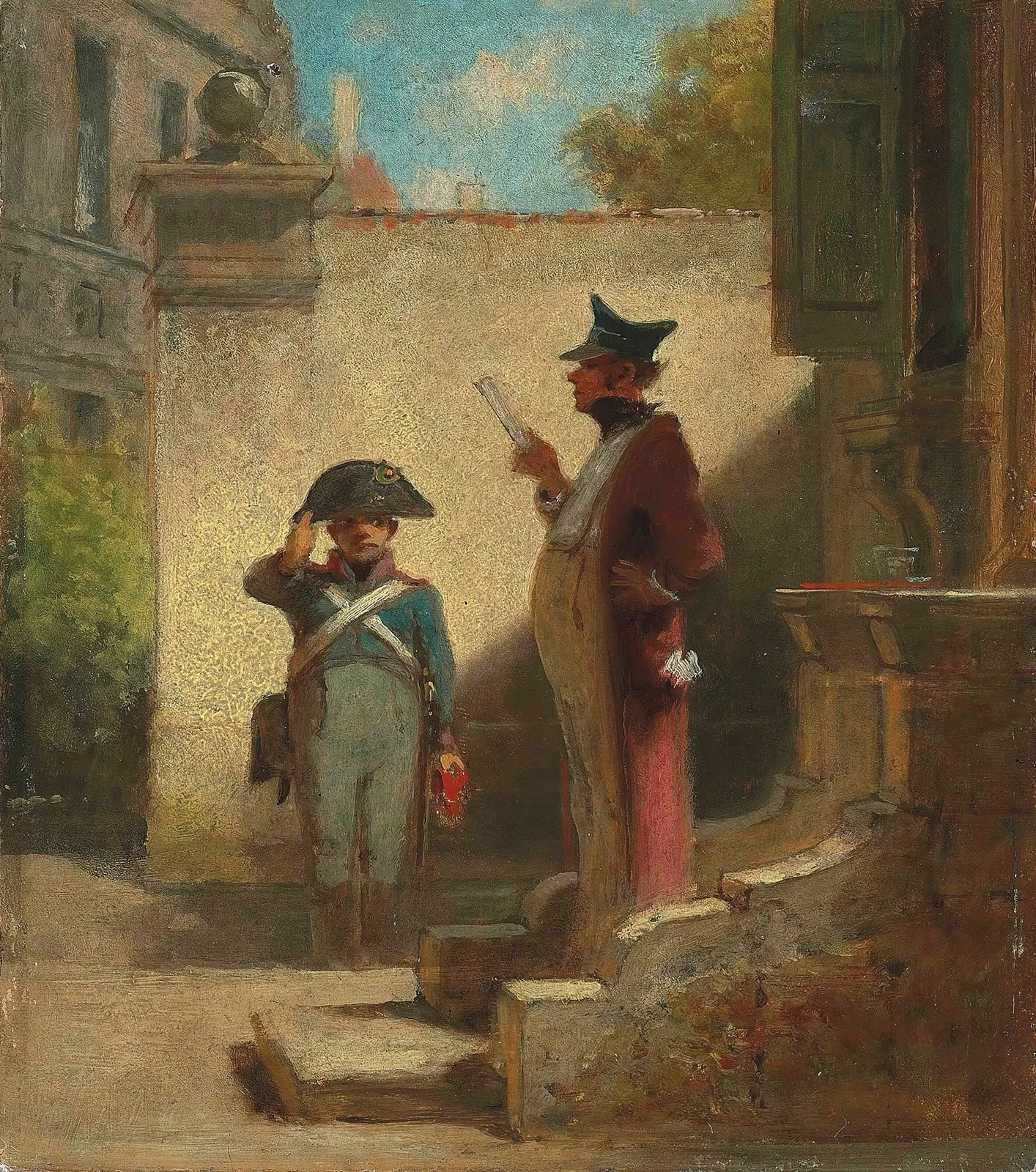 Der Platzkommandant av Carl Spitzweg