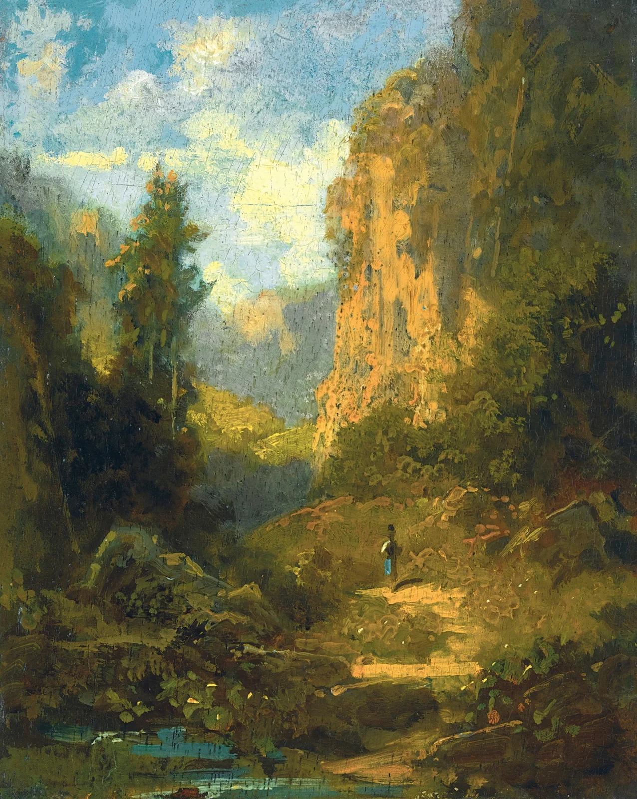 Gebirgslandschaft (Mountain Landscape) av Carl Spitzweg
