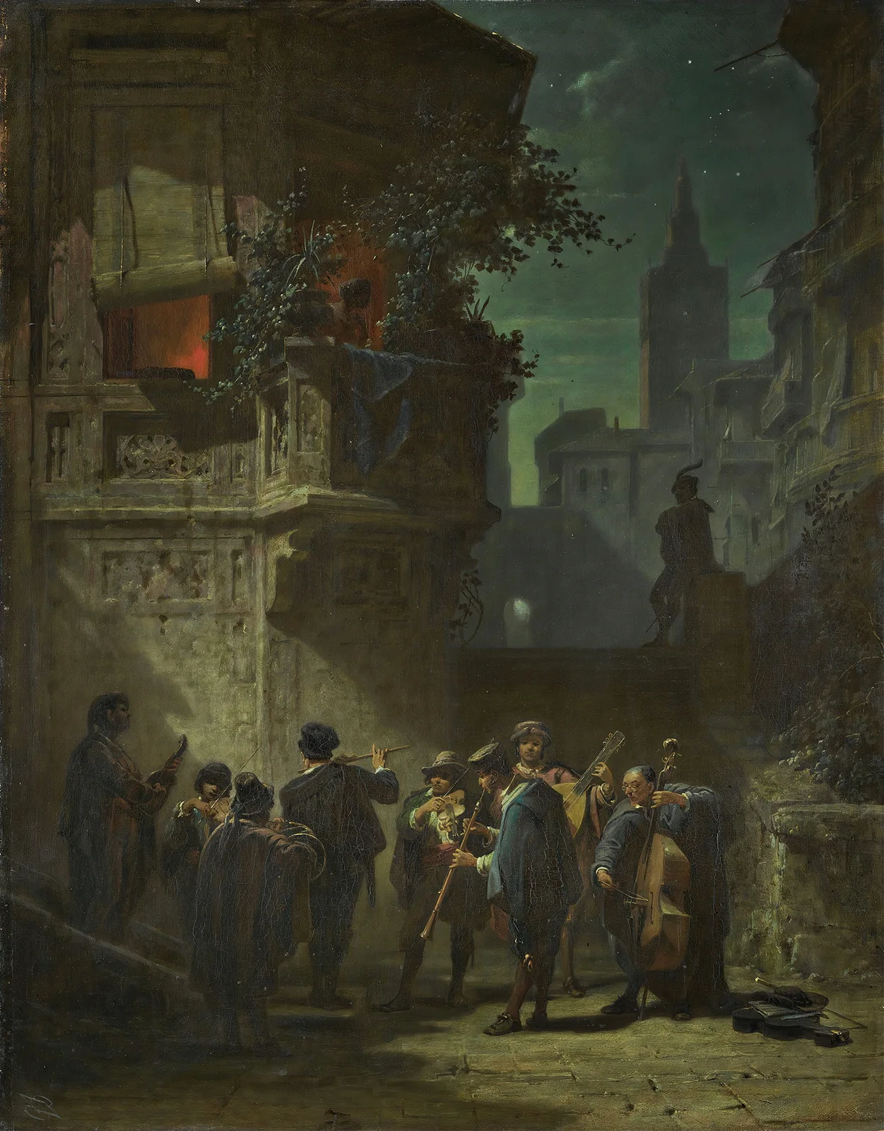 Spanisches Ständchen (Um 1856) av Carl Spitzweg