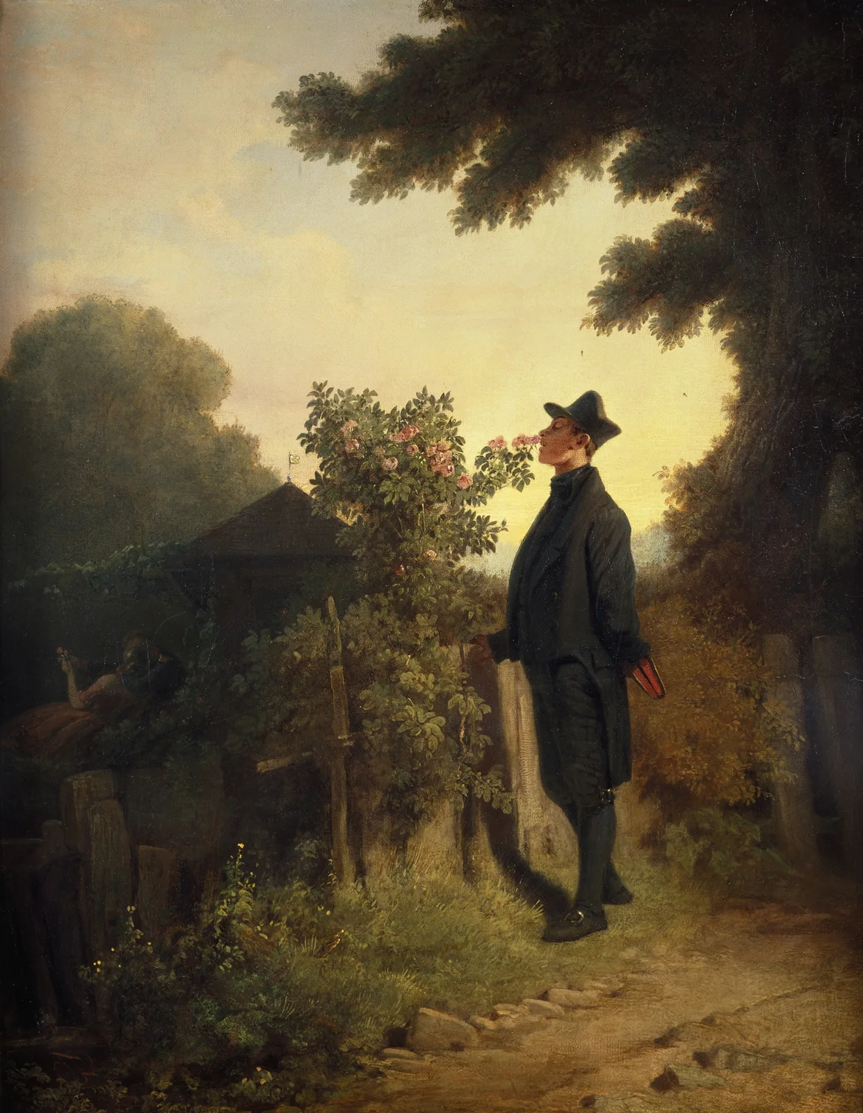 The Rose Lover av Carl Spitzweg