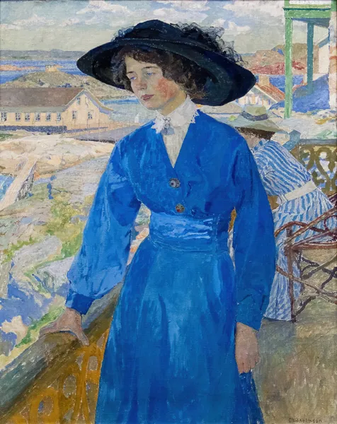 Girl in Blue av Carl Wilhelmson