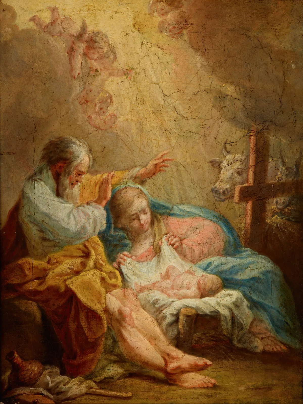 Nativity (17th century) av Carlo Maratti