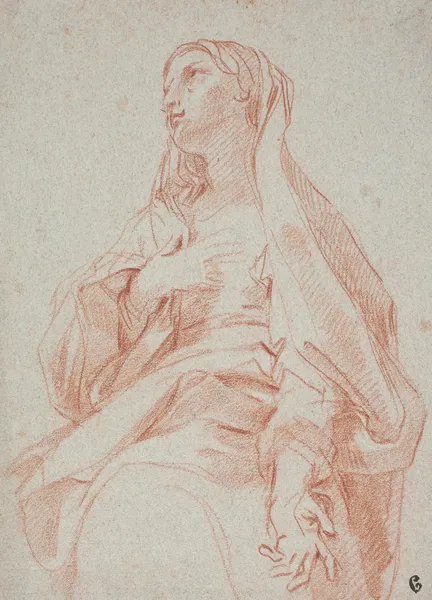 The Madonna making a gesture of intercession av Carlo Maratti