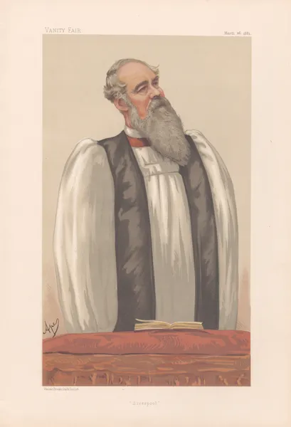 Clergy. ‘Liverpool’. Rev. John Charles Ryle, Bishop of Liverpool. 26 March 1881 av Carlo Pellegrini