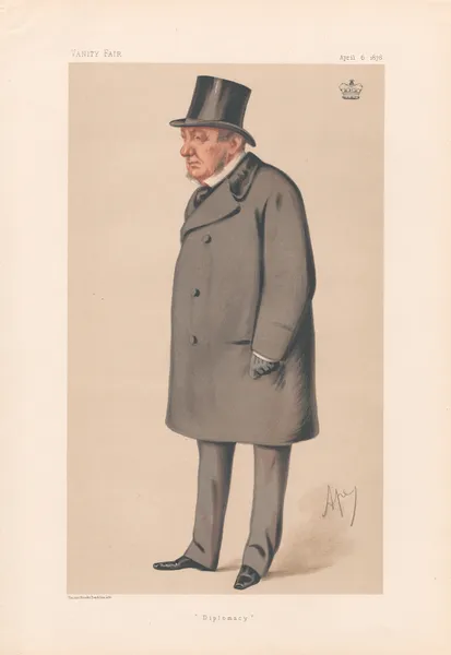 Diplomacy – Lord Lyons. 6 April 1878 av Carlo Pellegrini