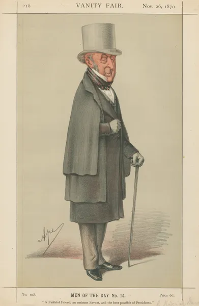 Doctors and Scientists. ‘A Faithful Friend, an eminent Savant and the best possible of Presidents.’ Sir Robert Nurchison. 25 November 1870 av Carlo Pellegrini
