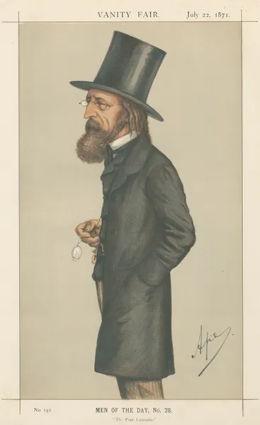Literary; ‘The Poet Laureate’, Lord Alfred Tennyson, July 22, 1871 av Carlo Pellegrini