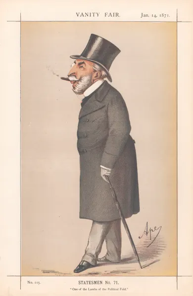 One of the Lambs of the Political Fold – Mr. Apponyi. 14 Jan. 1871 av Carlo Pellegrini
