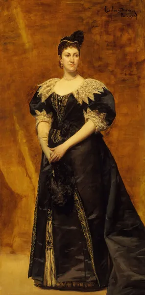 Mrs. William Astor (Caroline Webster Schermerhorn, 1831–1908) av Carolus-Duran