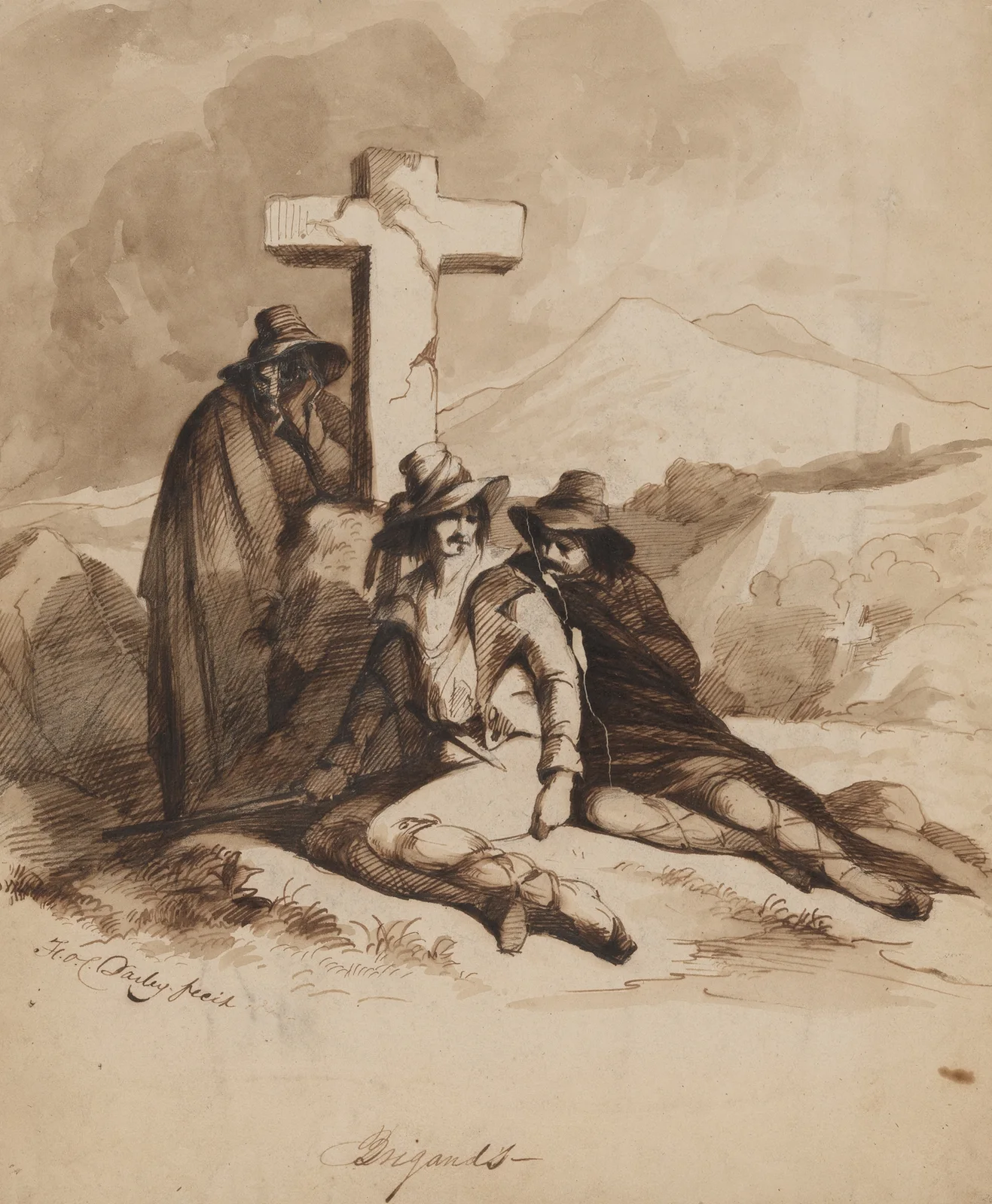 Brigands av Felix Octavius Carr Darley