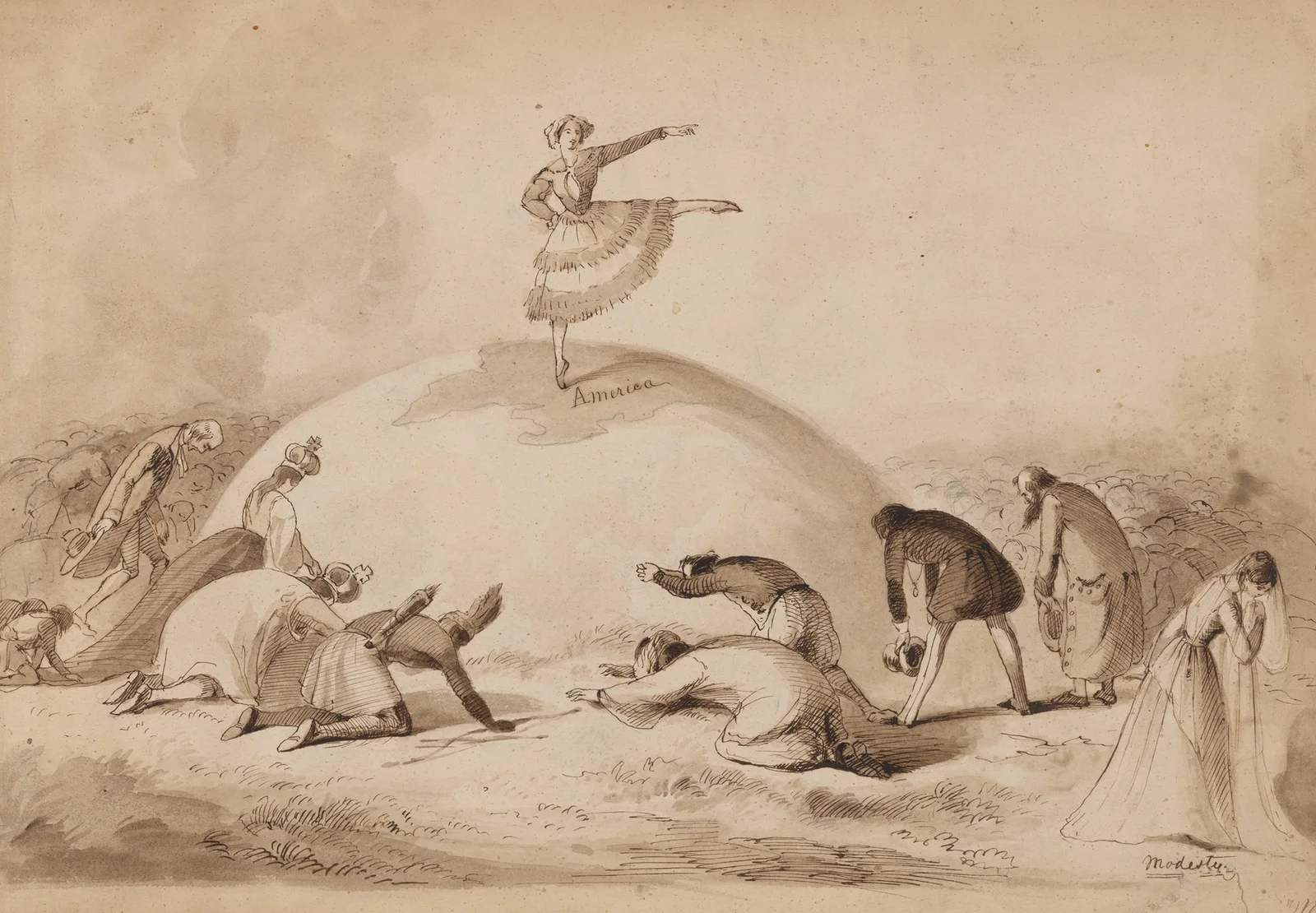 Fanny Elssler av Felix Octavius Carr Darley
