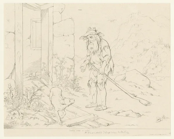 He found the house gone to decay av Felix Octavius Carr Darley