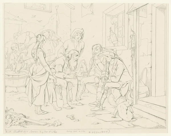 He took his place once more on the bench at the inn-door av Felix Octavius Carr Darley