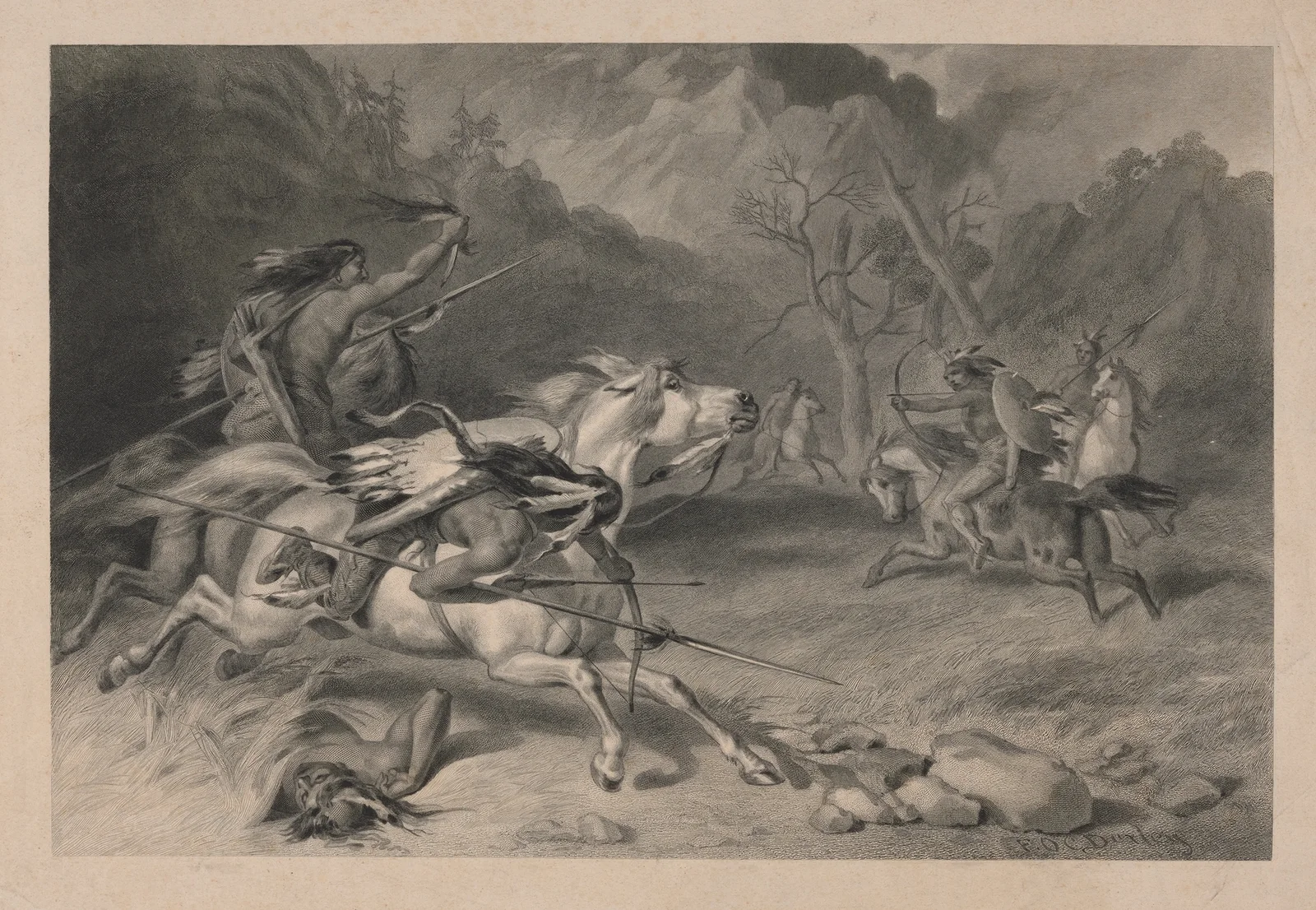 The encounter av Felix Octavius Carr Darley