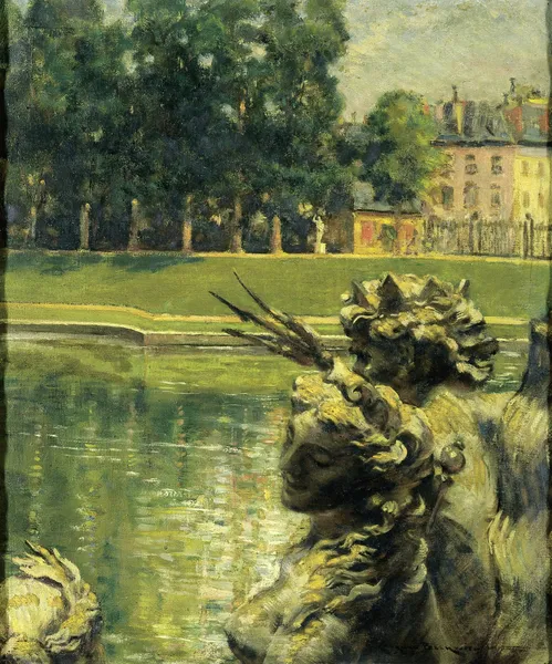 Bassin de Neptune, Versailles av James Carroll Beckwith