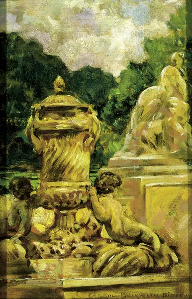 Jardin de la Fontaine at Nimes, France, 1911 – nr 2 av James Carroll Beckwith