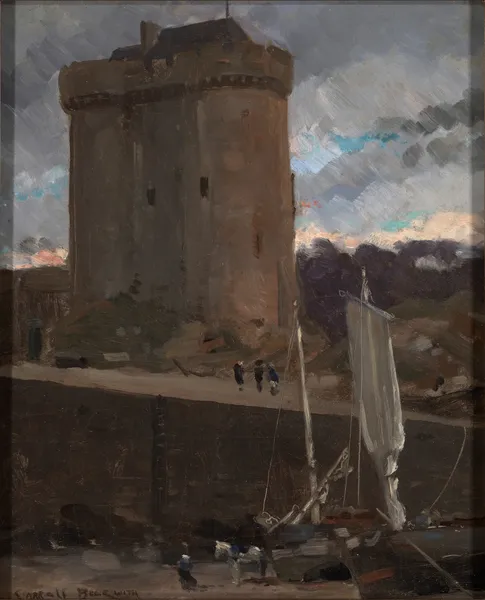 La Tour de Solidor at St. Severin, Normandy av James Carroll Beckwith