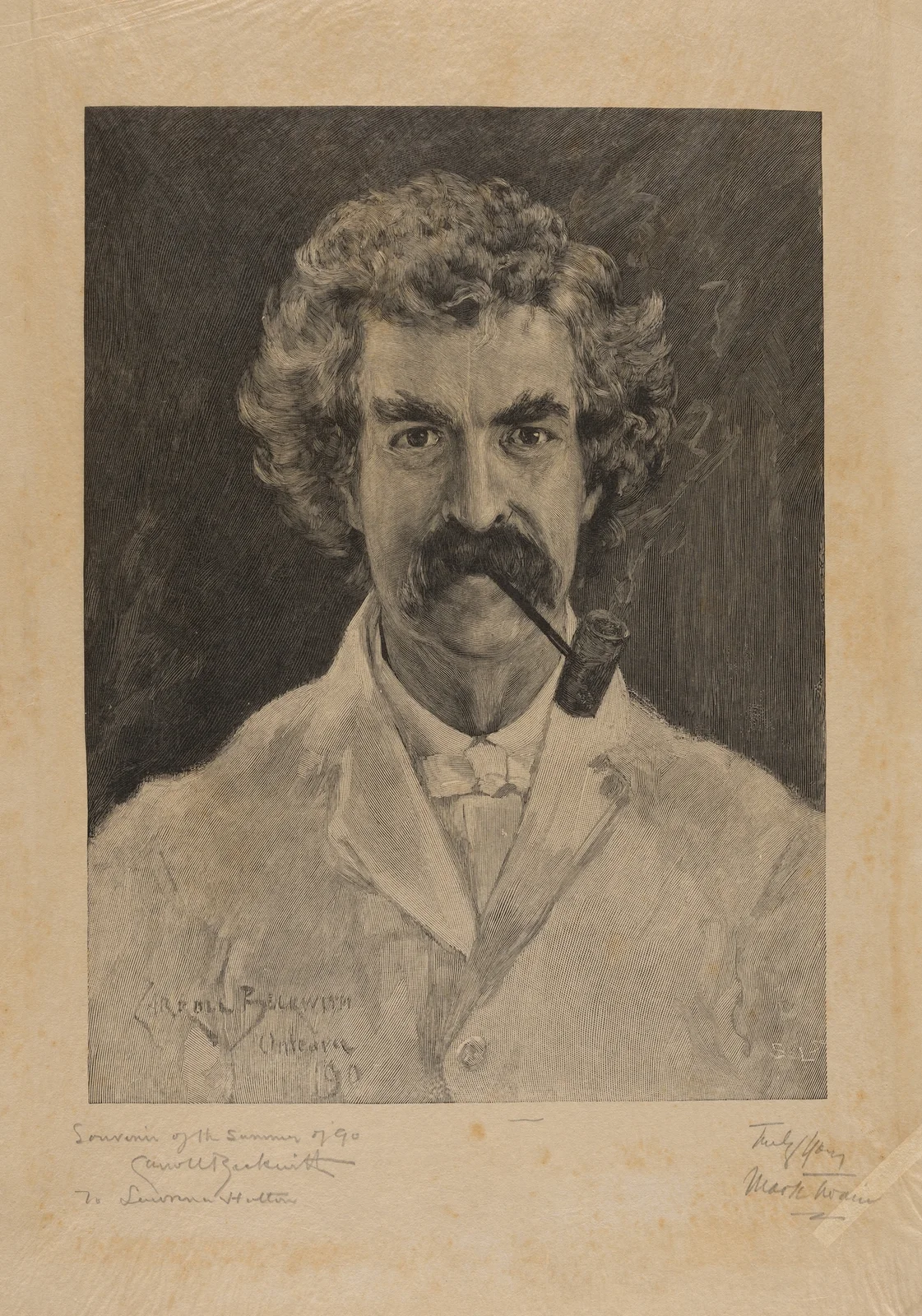 Mark Twain. av James Carroll Beckwith