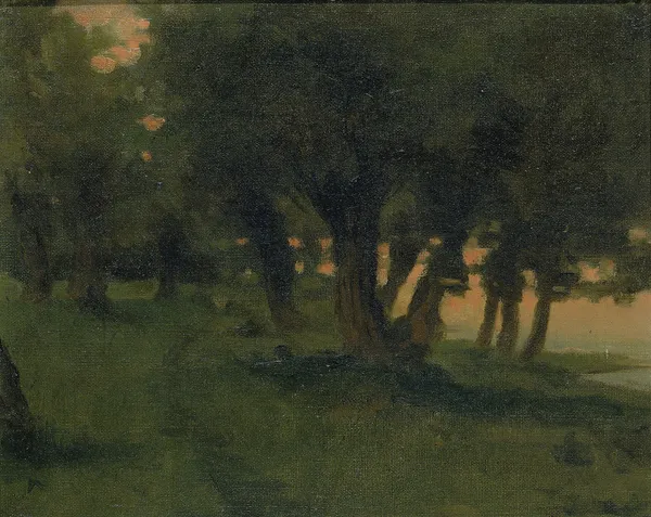 On the Banks of the Rhine, near St. Germain at Mont d’Or av James Carroll Beckwith