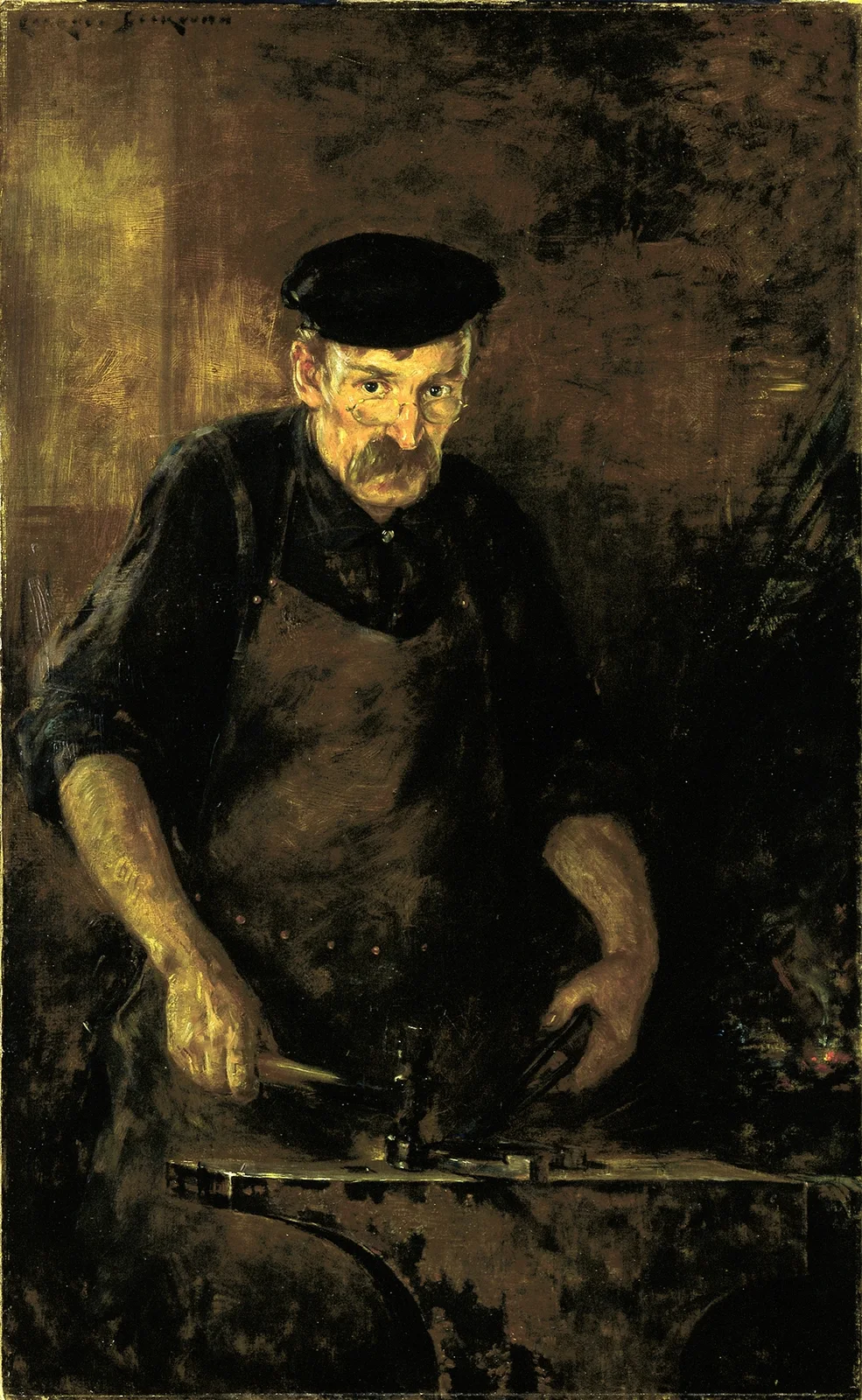 The Blacksmith av James Carroll Beckwith