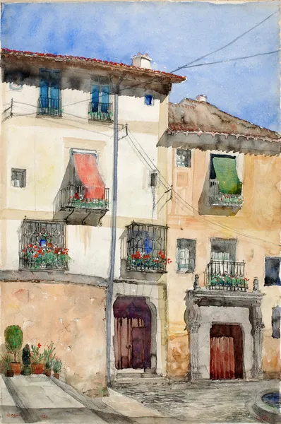 Old House at Segovia, Spain av Cass Gilbert